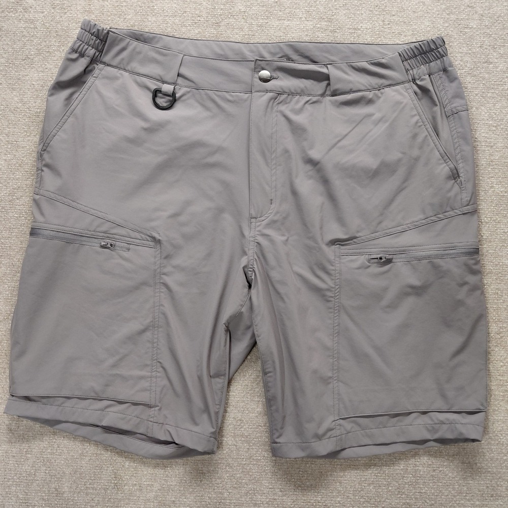 Free Soldier Gray Tactical Cargo Shorts Men's 42 Nylon Blend Zip Pockets 10"